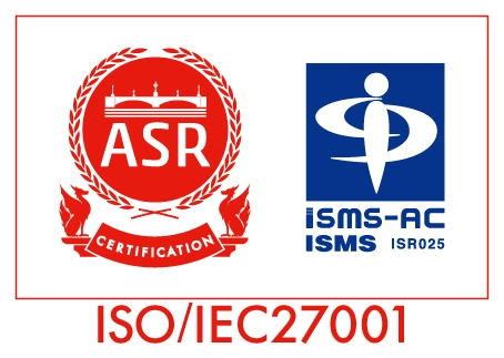 ISO/IEC 27001 ASR認証・ISMS-AC ロゴ